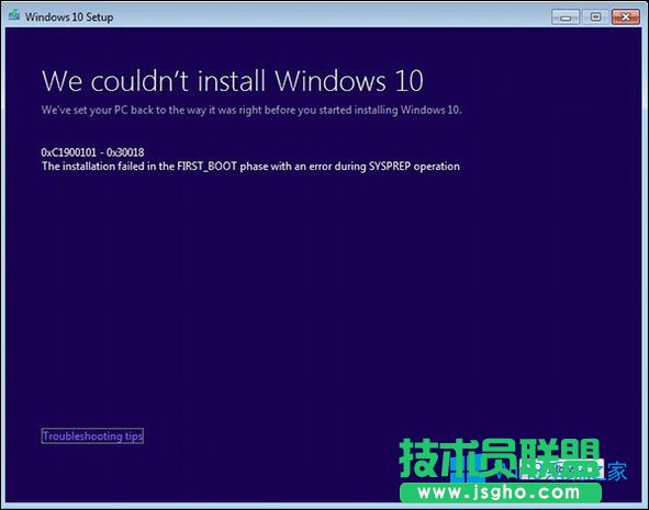 Win8.1Win100xc1900101-0x30018ô